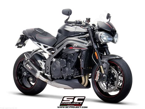 SC1 R Exhaust Triumph Speed Triple RS 2018 T22 90