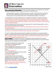 Answer Key Micro Topic A Externalities Negative Pdf Ap Micro