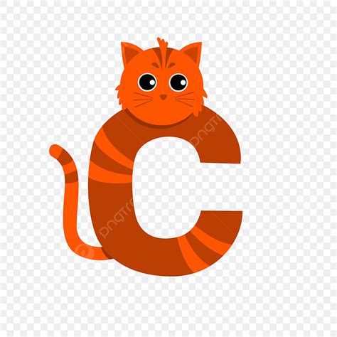 Alphabet Letter C White Transparent, Letter C Cartoon Cute Animal ...