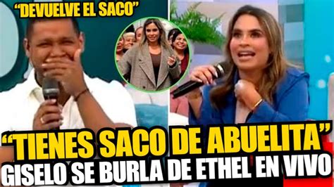 Ethel Pozo y su reacción cuando Edson Dávila le pregunta si su saco de