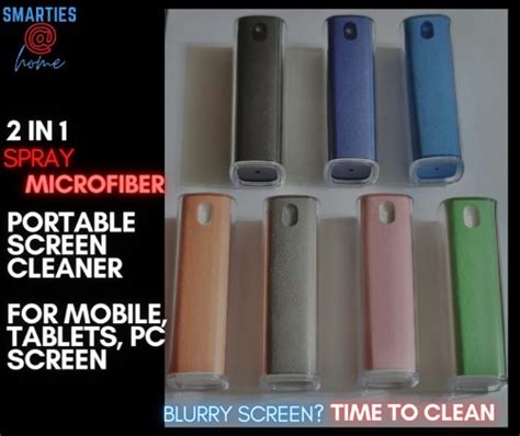 Portable Tablet Mobile Phone Screen Cleaner In Spray With