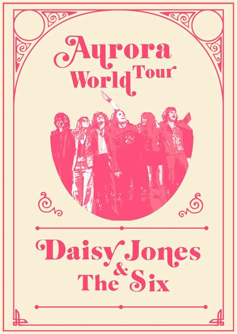 Daisy Jones And The Six Aurora Tour Poster Cartazes Gr Ficos Imagem