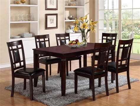 2325 Seven Piece Dining Table And Chairs Set Flippin Jays