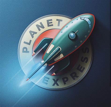 Planet Express, Futurama | Retro logo design, Futurama, Express logo