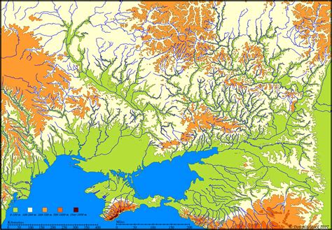 Ukraine Topography Maps