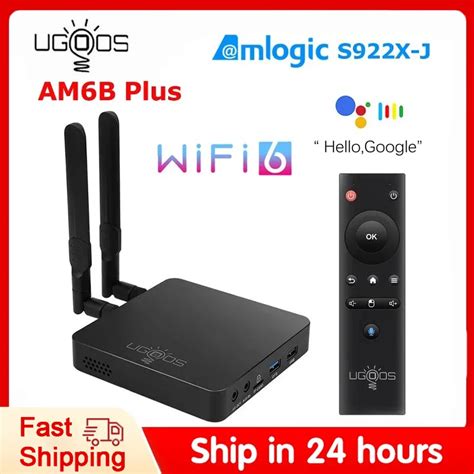 Ugoos AM6B Plus WIFI6 Amlogic S922X J 2 2GHZ Android 9 TV BOX LPDDR4