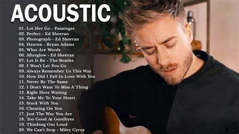 Acoustic Love Songs Top English Acoustic Cover Songs Guitar