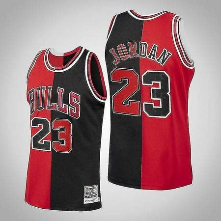 Nba Jersey Chicago Bulls No. 23 Michael Jordan Split Edition Red And ...