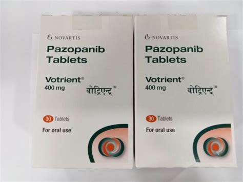 Pazopanib 400Mg Votrient 400 Mg Tablet At Rs 14600 Bottle In New Delhi