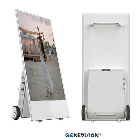 Inch Battery Powered Outdoor Digital Signage Movable Display