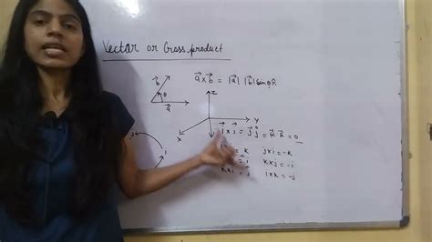 Vector Algebra Cross Product Of Two Vectors Youtube