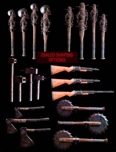 Zombie Weapons Set | Daz 3D