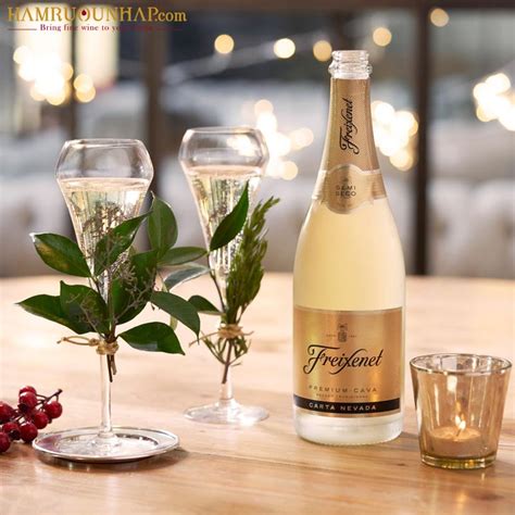 Rượu Vang Nổ Freixenet Carta Nevada Semi Seco Cava HẦm RƯỢu NhẬp