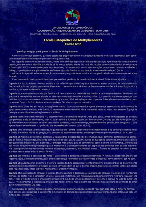 PDF TEMA Deus Trindade Catequese Da Arquidiocese De