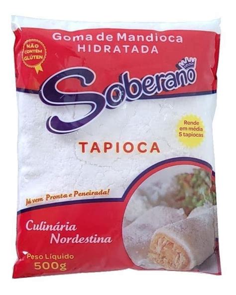 Tapioca Pronta Goma De Mandioca Hidratada Sem Glúten 500g