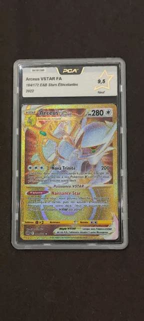 CARTE POKÉMON ARCEUS Vstar Gold 184 172 Stars Étincelantes PCA 9 5 EUR