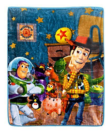 New Disney Pixar Toy Story Soft Royal Plush Raschel Throw Blanket