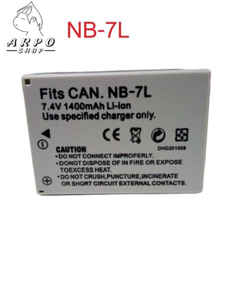 Battery Nb 7l แบตเตอรี่กล้อง Canon Nb 7l Battery Canon Powershot Sx30 Is G12 Sx30is G11 G10