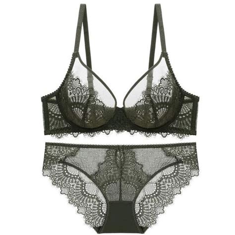 ENSEMBLE LINGERIE Femme Dentelle Sexy A Mode Ultra Fine Confortable Respirante Vert Cdiscount