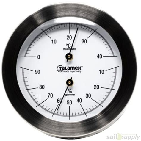 Talamex Thermo Hygrometer Rvs 100mm