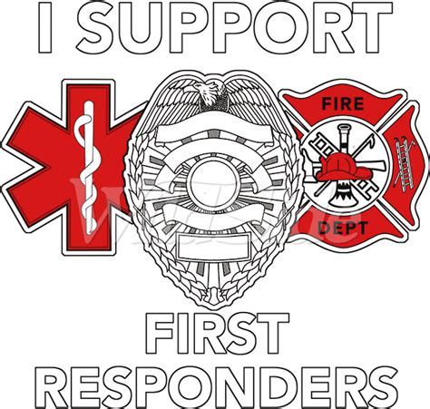 I Support First Responders Circle Clipart Large Size Png Image Pikpng