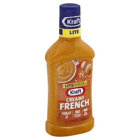 Kraft Lite Creamy French Dressing 16 Fl Oz