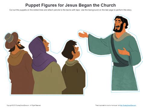 Jesus Began The Church Puppet Craft Bible Crafts For Kids