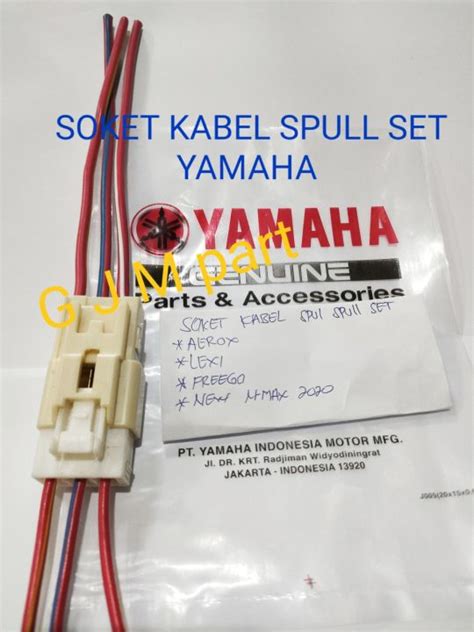 SOKET KABEL SPULL SET KOMPLIT YAMAHA AEROX LEXI FREEGO N MAX ORIGINAL