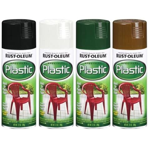 Rustoleum 211339 12 Oz White Gloss Plastic Spray Paint, PartNo 211339 ...