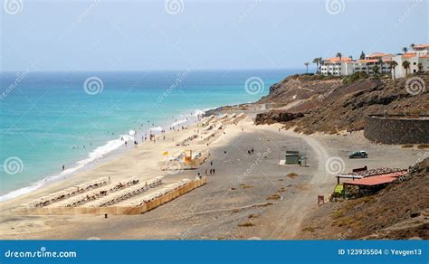 Beach In The Resort Of Playa De Esquinzo Fuerteventura Canary Islands