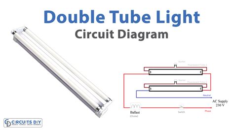 Circuit Diagram Of Tube Light Without Starter Wiring Fluores