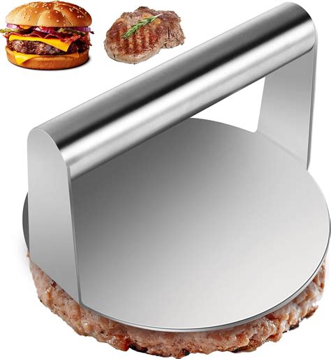 Mkitnvy Pressa Hamburger Acciaio Inox Pressa Per Carne Da 5 5 Pollici