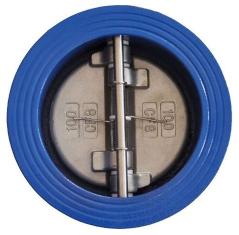 Ansi Din Cast Iron Wafer Type Dual Plate Butterfly Check Valve