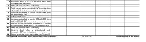 Form 5471 Schedule J ≡ Fill Out Printable Pdf Forms Online