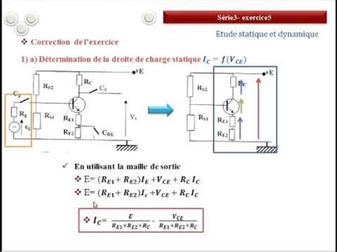 S Rie Exo Tude Statique Et Dynamique Du Transistor Youtube