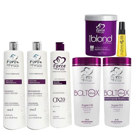 Tratamento Capilar Profissional Descolora O Force De Frizz Boltox