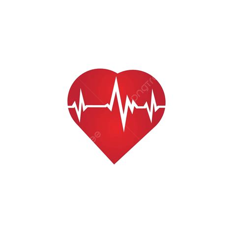 Health Monitor Icon With Heart Rate And Blood Pressure Vector Red