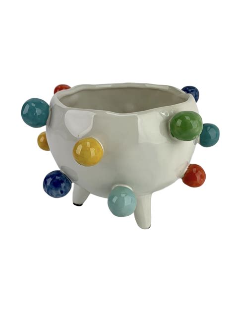colorful dot vase  home gabrielas