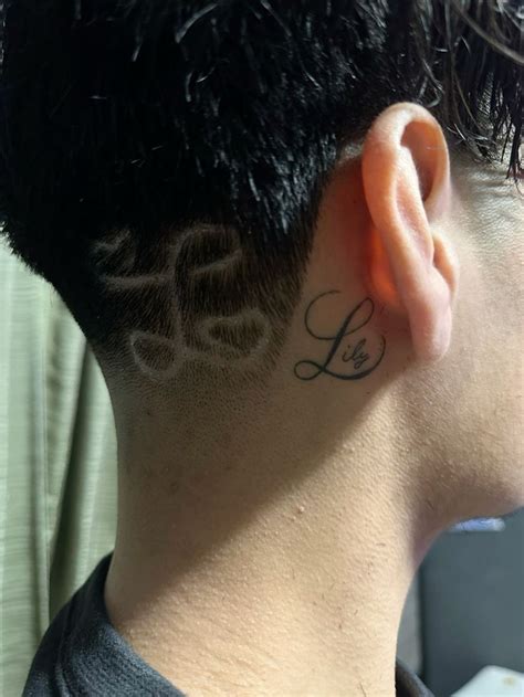 L Tattoo And L Haircut In 2024 Haircut Designs For Men Haircut