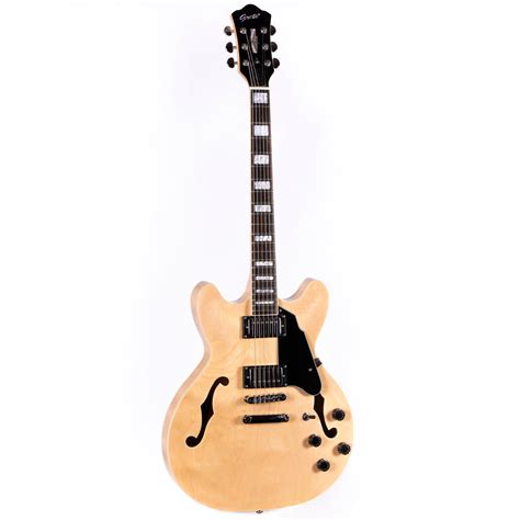 New Product Grote Brand Semi Hollow Body Electric Guitar Natural Grote Guitar