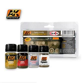 Heavy Muddy Effektmaling Weathering Set Ak Interactive Faraos Webshop