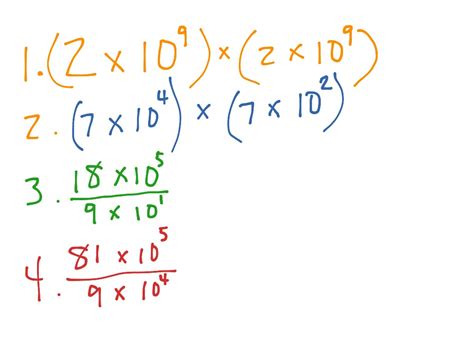 Dividing Scientific Notation Math Showme