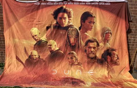 CINEMA BANNER DUNE PART TWO 2024 Timothée Chalamet Rebecca Ferguson