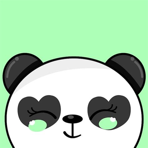 Vector De Panda Bonito Vetor Premium