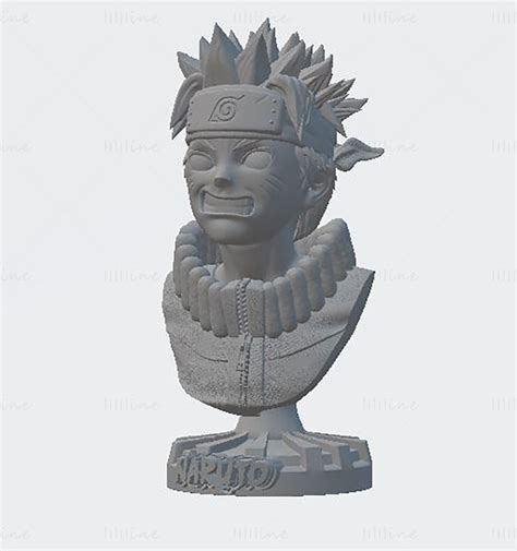 Naruto Bust Mod Le D Pr T Imprimer Stl