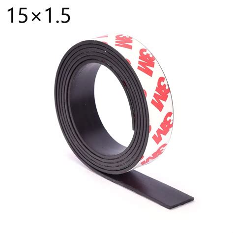 15 1 5 1 Meter Self Adhesive Flexible Magnetic Strip 3M Rubber Magnet