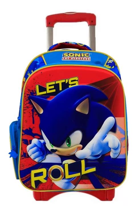 Mochila Sonic D Original Tamano Primaria Con Ruedas Mebuscar M Xico