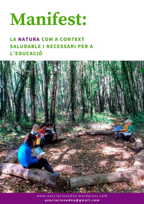 MANIFEST PER LA INFÀNCIA LA NATURA A CONTEXT SALUDABLE Y NECESSARI