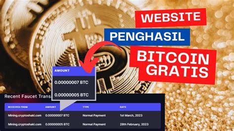 FREE MINNING BITCOIN TERLEGIT 2023 Situs Penghasil Bitcoin Terbukti