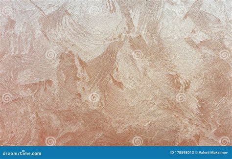 Beige Seamless Venetian Stucco Background And Texture Of Decorative